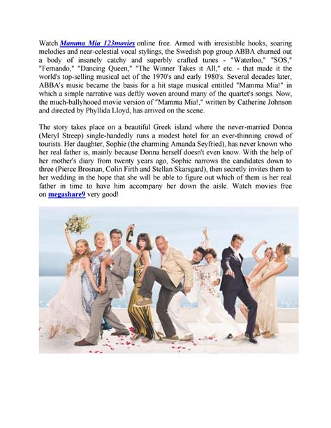 watch mamma mia 123movies.